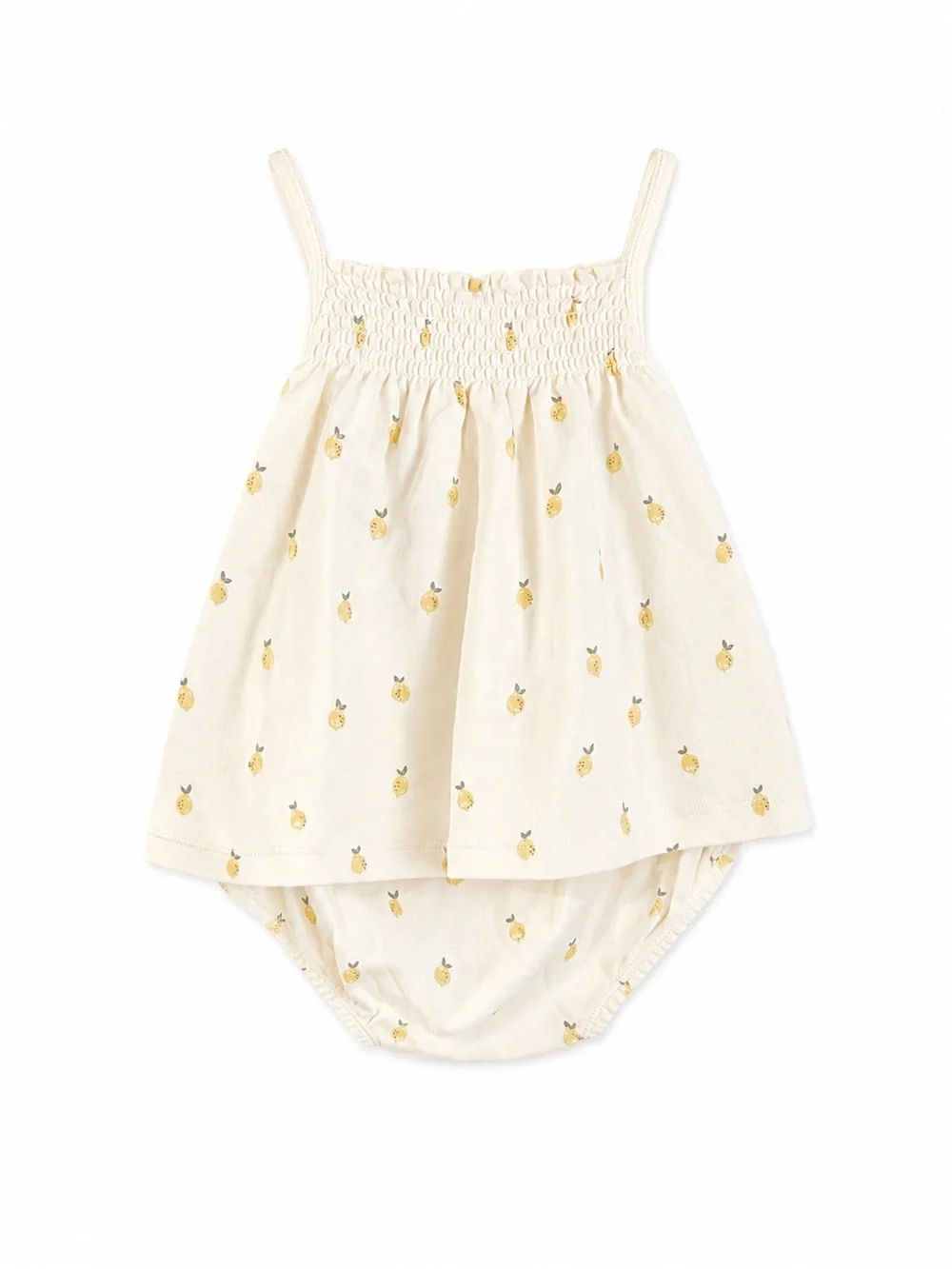NWT Quincy Mae Lemon Print Organic Cotton 2-Piece Set 2–3Y